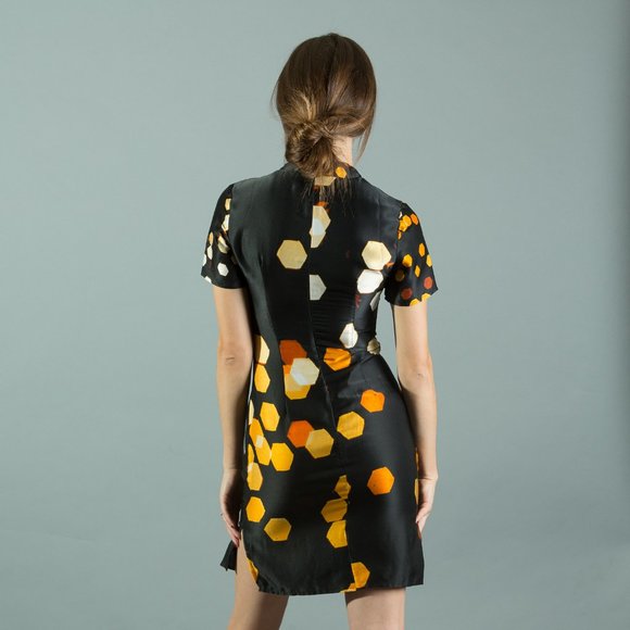 Christmas Tree Lights Qipao/Cheongsam Style Dress - Picture 7 of 14